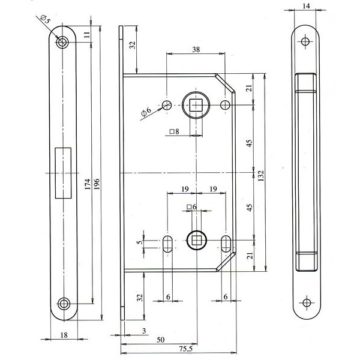 Корпус Rezident SMC-3 магнитный WC SG (мат.золото) Корпус Rezident SMC-3 магнитный WC SG (мат.золото)